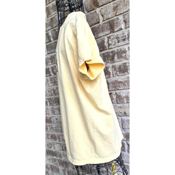 Vintage 5 O Clock Somewhere T Shirt Large Yellow Rhinestones Cocktail Parrot EUC - Picture 4 of 6